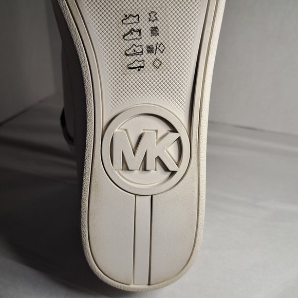 MICHAEL KORS LEATHER SNEAKERS Sz 9.5 METAL CLIP ZIP RARE COLLECTOR STUNNING - Picture 12 of 14